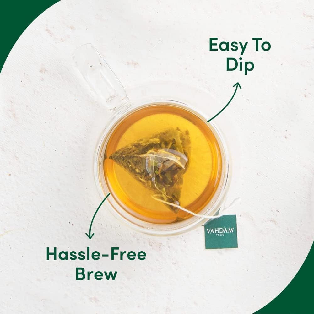 , Assorted Tea Sampler Variety Pack (5 Flavors, 20 Tea Bags) Christmas Gifts 2024 Ideas - Green Tea, Chai Tea, Herbal Tea | Gifts for Women, Men and Adults