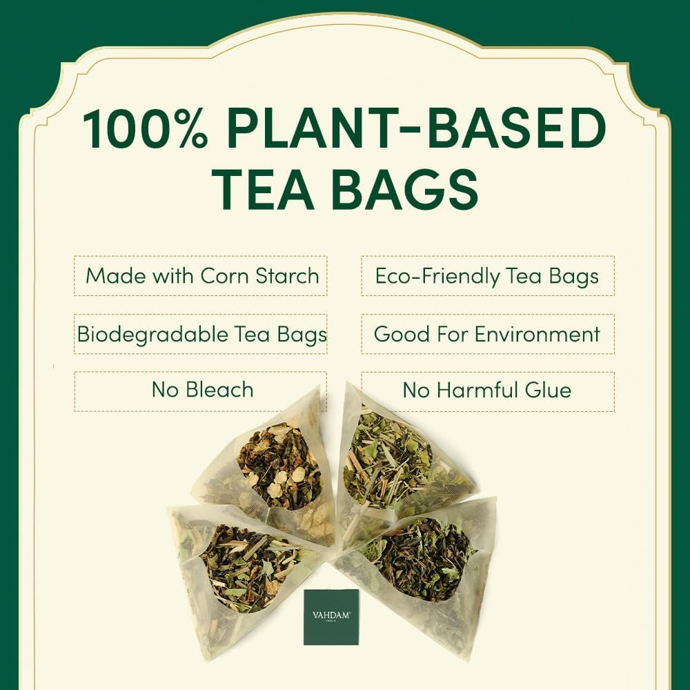 , Assorted Tea Sampler Variety Pack (5 Flavors, 20 Tea Bags) Christmas Gifts 2024 Ideas - Green Tea, Chai Tea, Herbal Tea | Gifts for Women, Men and Adults