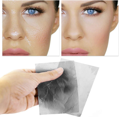 TM Oil Blotting Sheets for Face Natural Bamboo Charcoal Paper Oily Skin Absorbing Tissues Beauty Blotters Remove Excess Shine Organic Blot Papers Facial Make up & Care 1 Pack